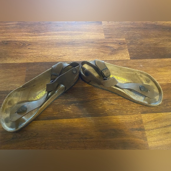 Birkenstock Kairo Habana Brown Ankle Strap Slingback Leather Sandals 38 - Picture 6 of 11